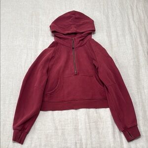 Burgundy Half-Zip Lululemon Scuba